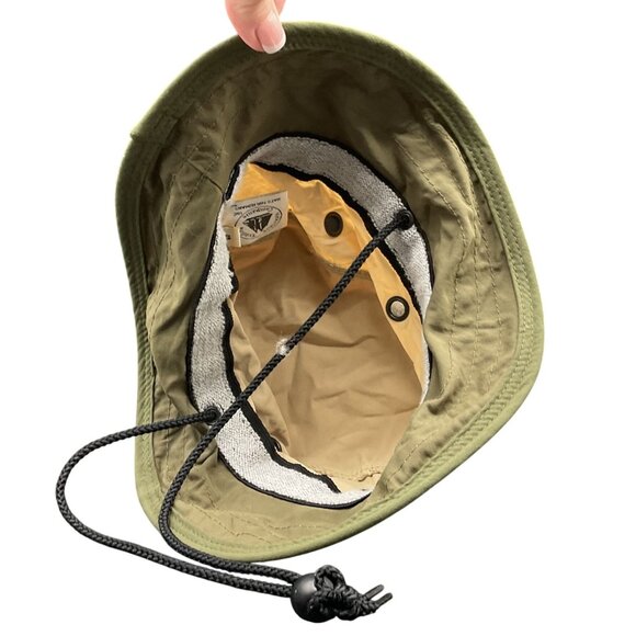 Watership Trading Co. Khaki Boonie Hat Green Brim Size S Cotton Blend Unisex USA - Picture 5 of 6